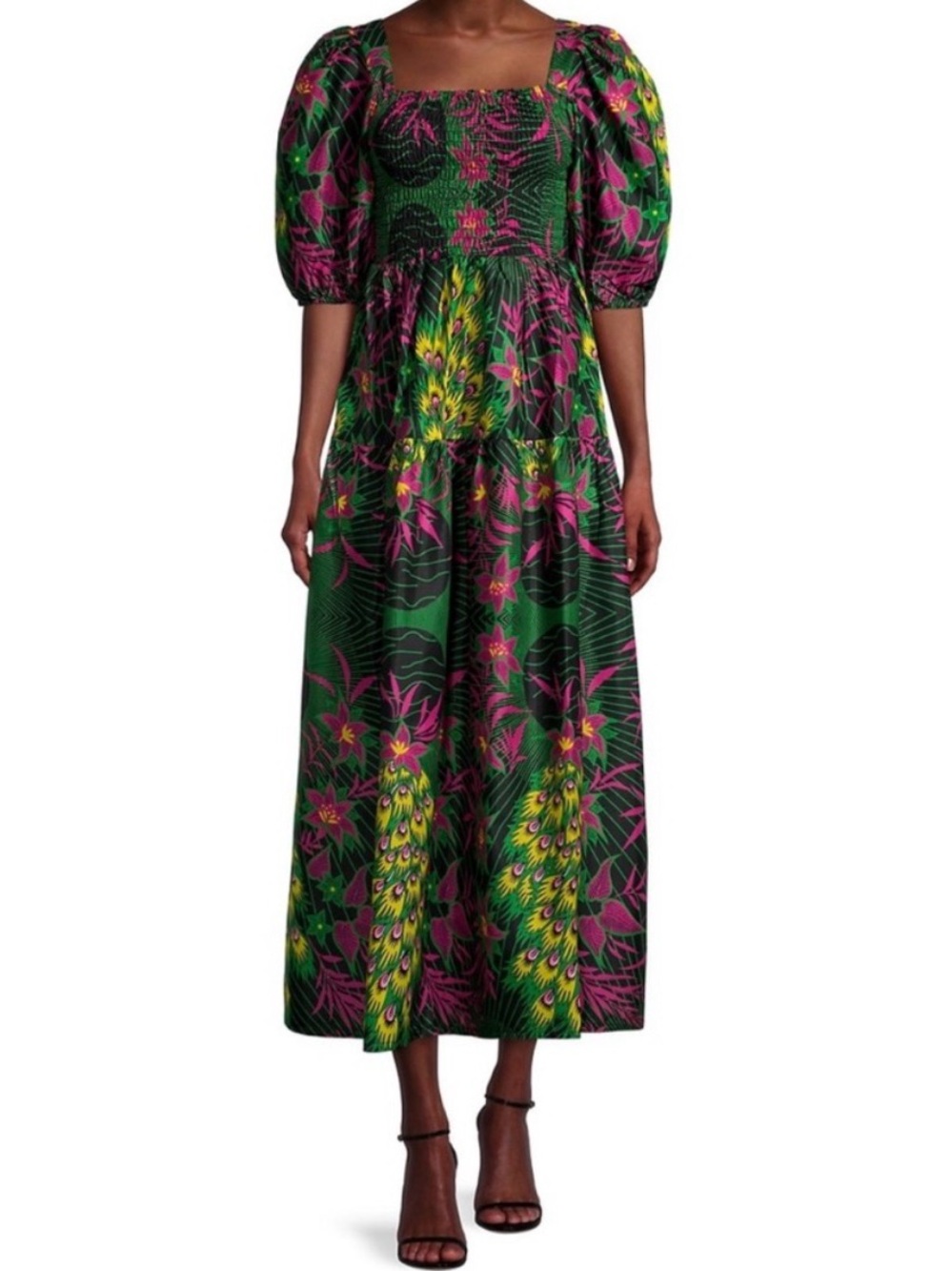Elisamama Esperanza Smocked Maxi Dress, Size XXL